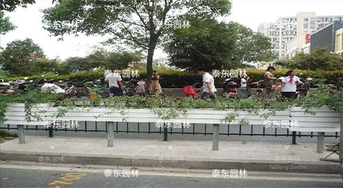 弧形長(zhǎng)條組合花箱